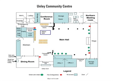 Unley Community Centre floor plan