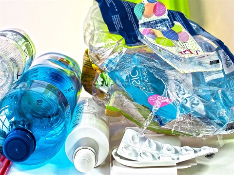 plastic waste bottles and soft wrap