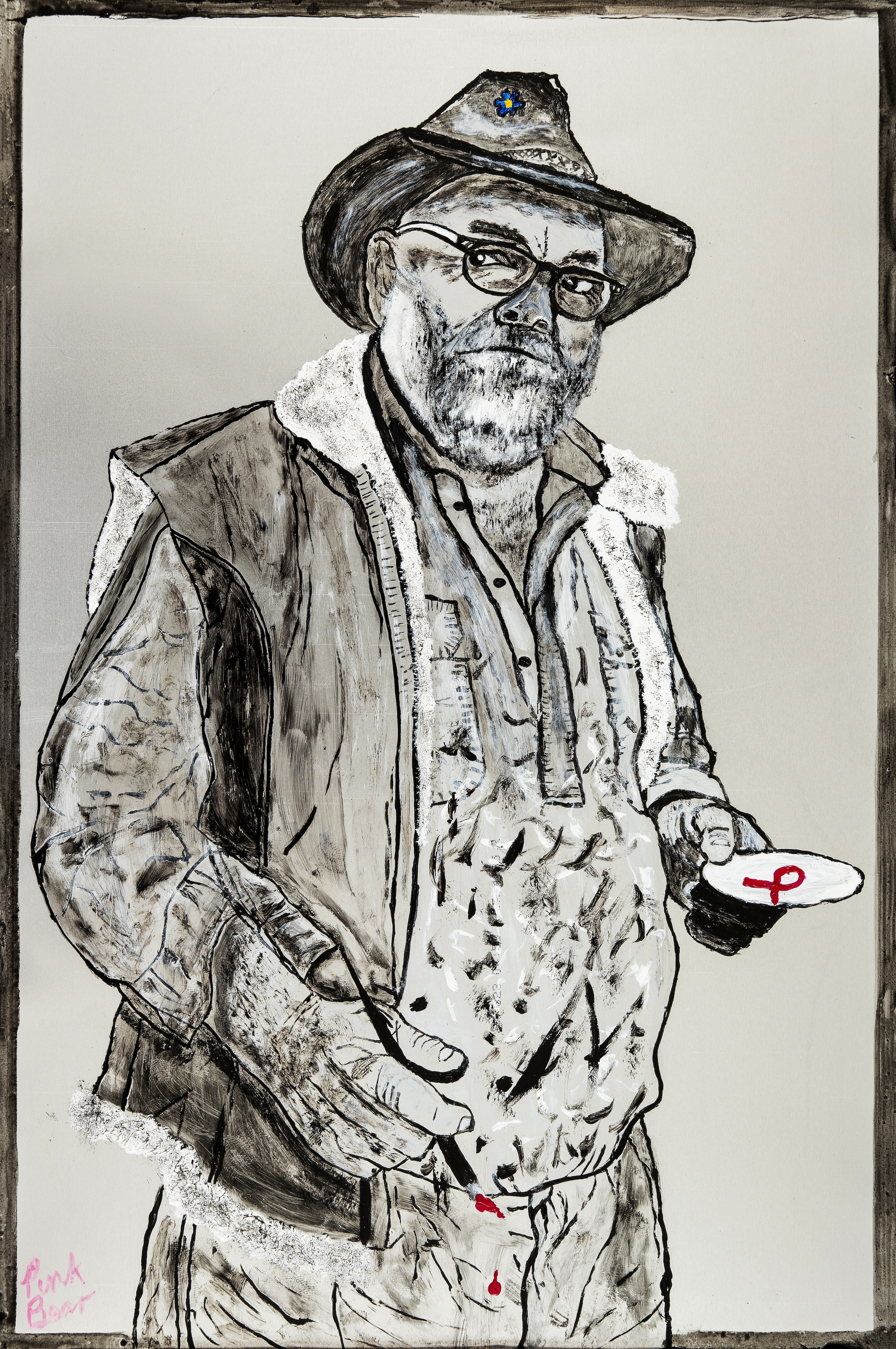 _Bundy Bannerman, Contemplating_Acrylic on Aluminium_H51cm_W36cm_D2cm.jpg