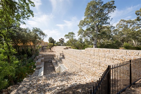 Dam constructed at Ridge Park