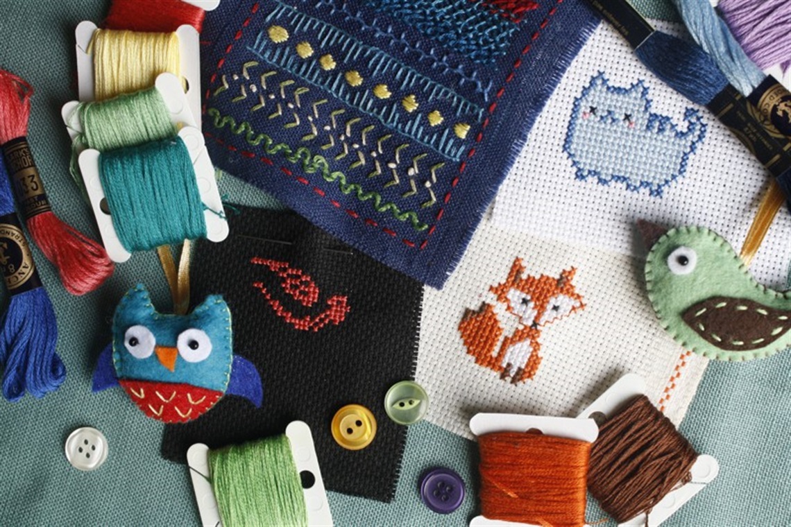 Crafternoons - an array of textile crafts