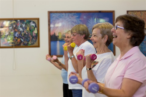 People participating in Strength for Life program
