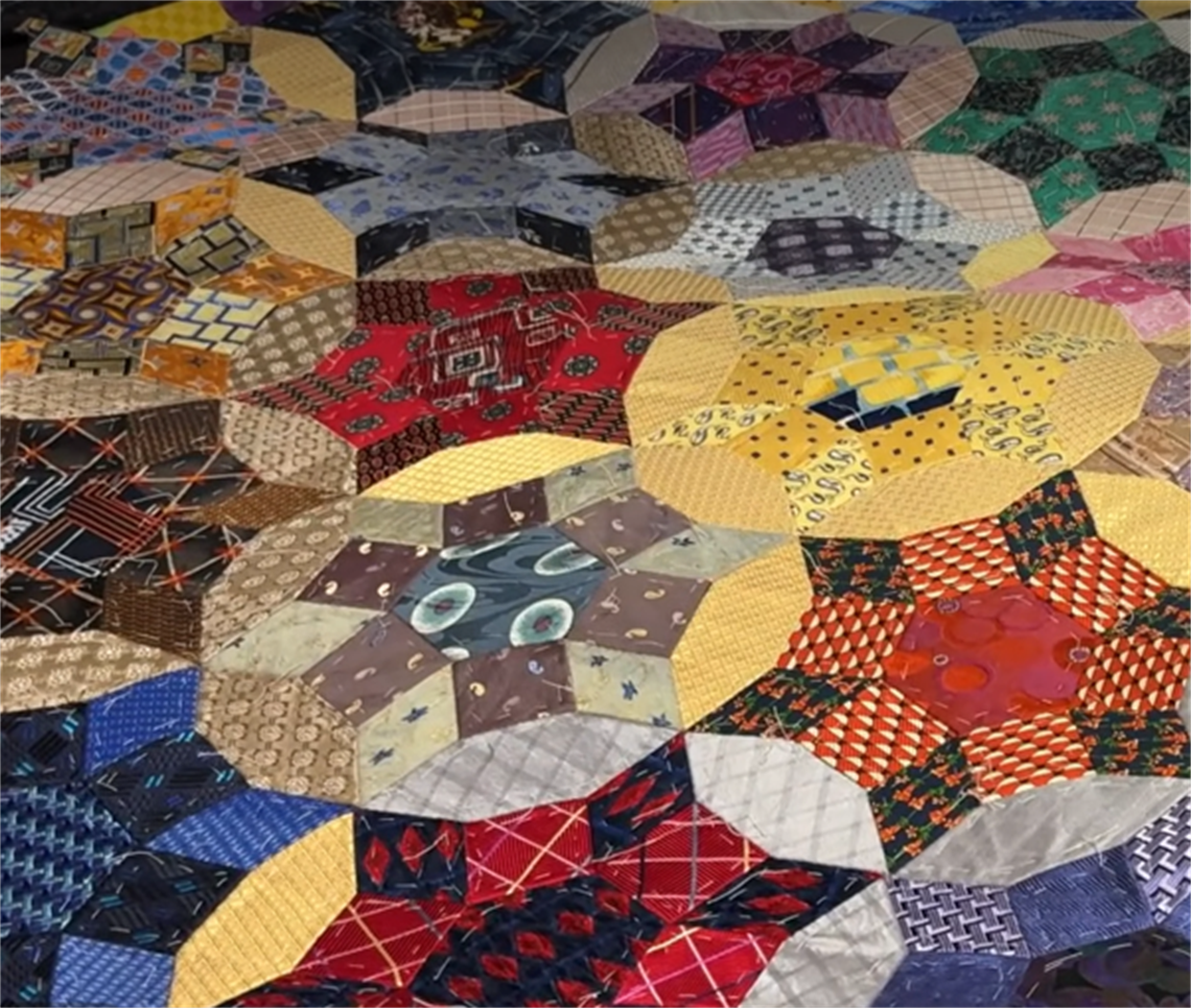 Still image from SA Quilters Guild video