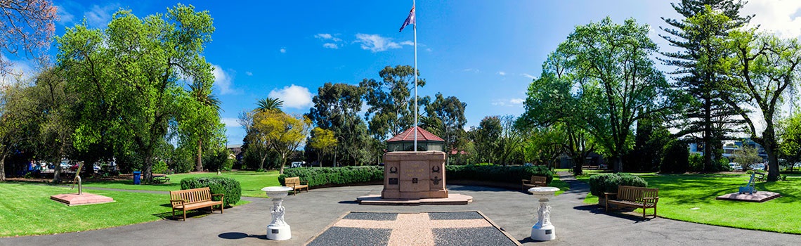 Unley Memorial Gardens memorial and rotunda