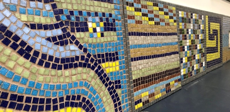 Mosaic splashback