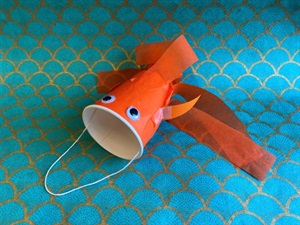 Googly goldfish craft