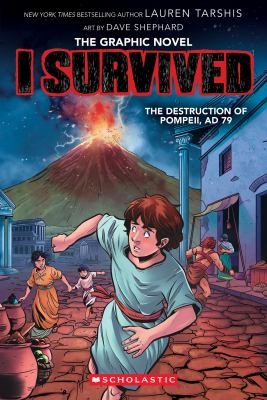 picture of book cover people fleeing erupting volcano