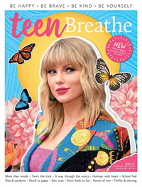 magazine cover of teen breathe
