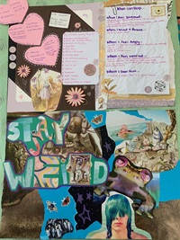 two collage vision boards