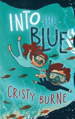 a young boy and girl snorkel underwater