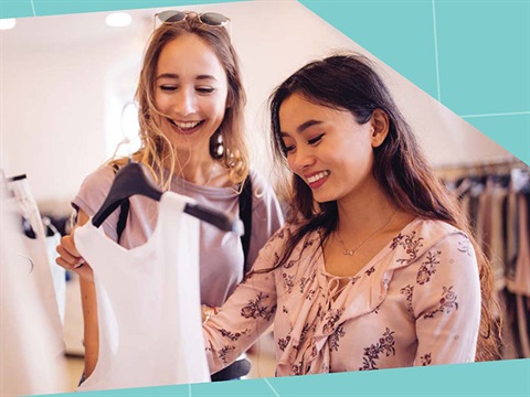 explore every corner - friends out clothes shopping