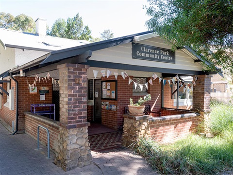 Clarence park community centre entrance