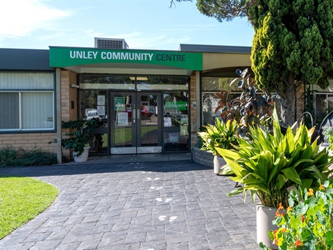 Unley community centre entrance